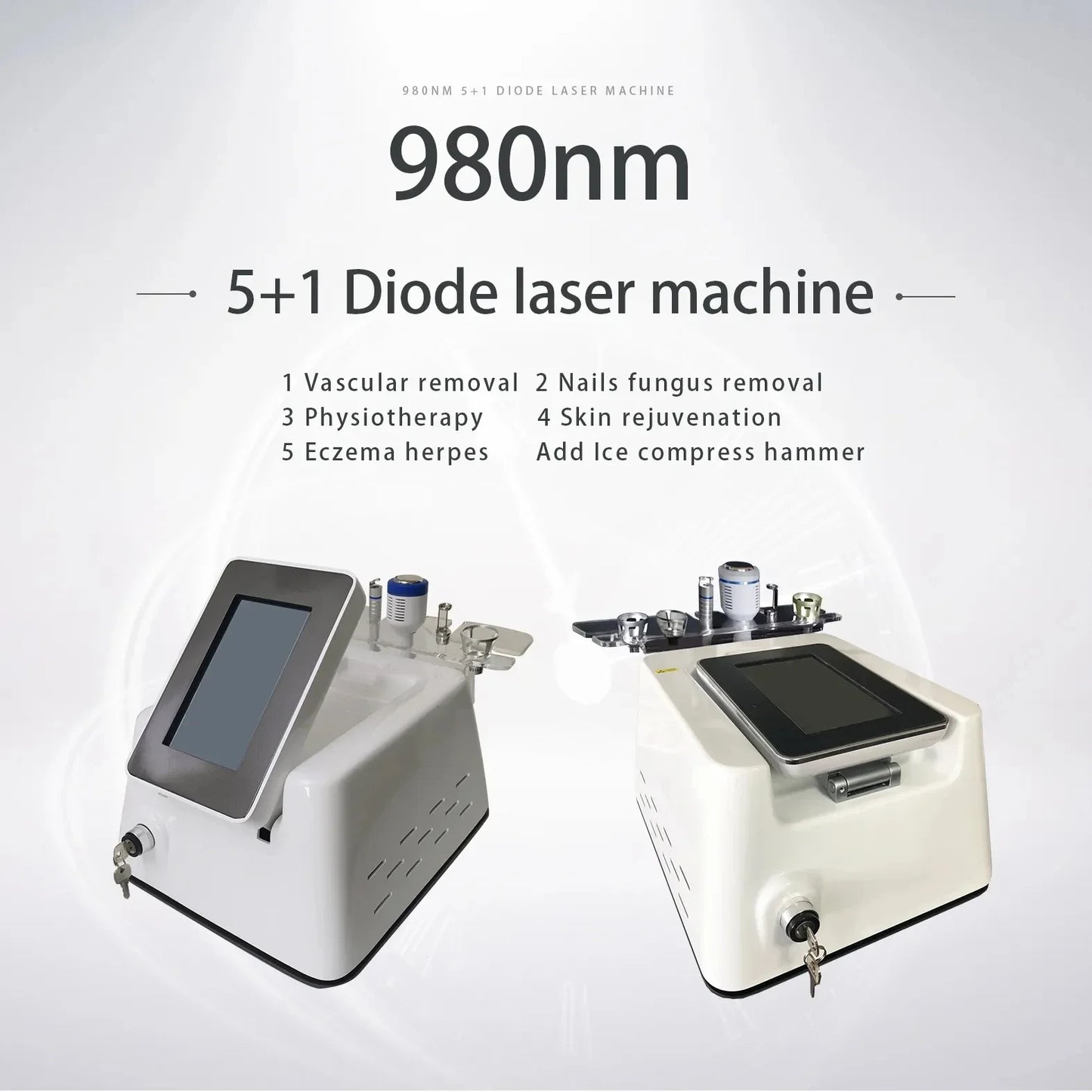 High Quality 980nm Diode Vascular Removal Laser System Spider Net Removal Machine for Face Red Blood Streak