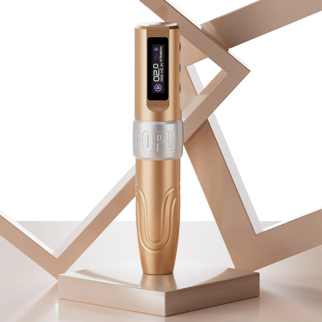 POPU MINI DIVA Permanent Makeup Wireless Battery Tattoo Pen Machine for PMU & SMP OLED Digital Display Power Pack