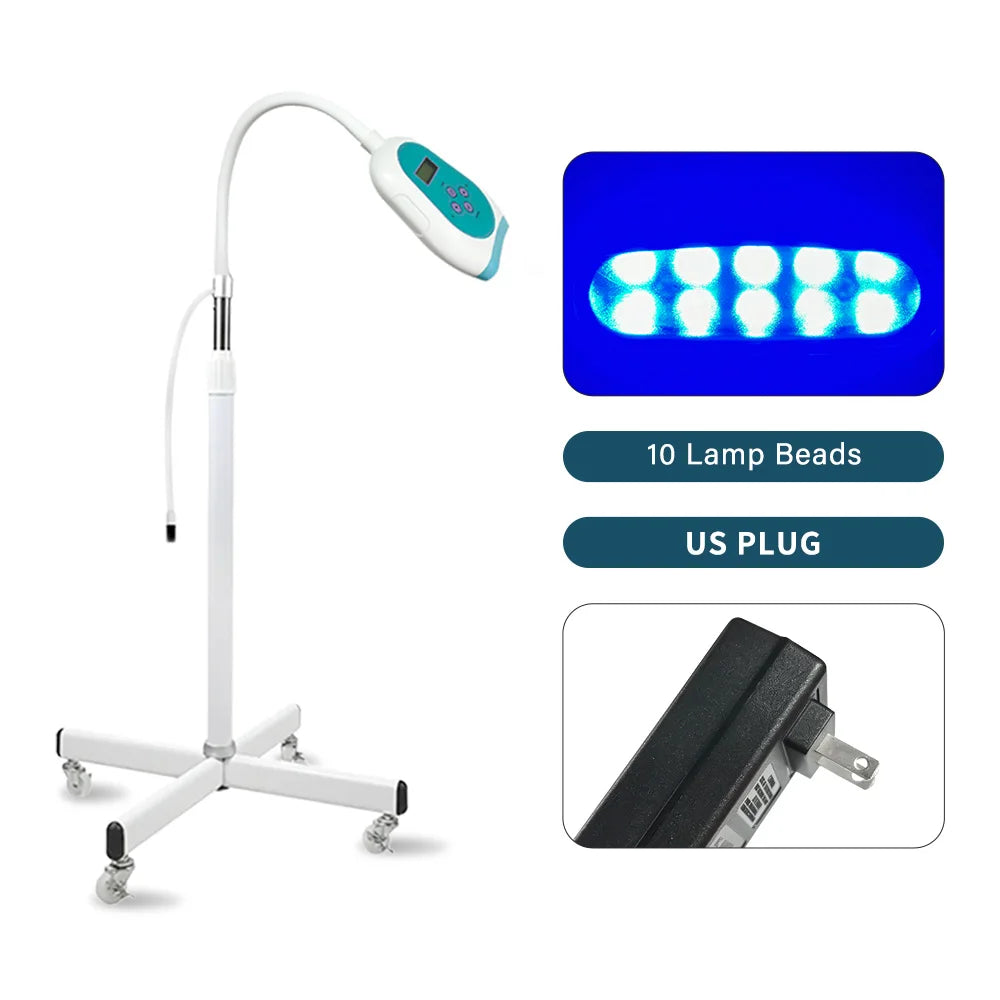 50W teeth whitening instrument touch screen 10 lamp beads floor four rounds smoke stained teeth bared white dental equipment
