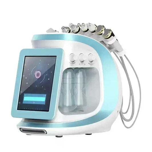 2025 New Ice Blue Smart Jet Water Dermabrasion Facial Machine Oxygen Aqua Peel Small Bubble Skin Cleansing Device