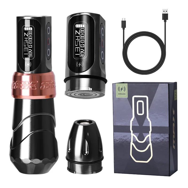 Wireless Tattoo Machines Professional Permanent Makeup Rotary Tattoo Pen LCD Display  Coreless Motor Tattoo Machine