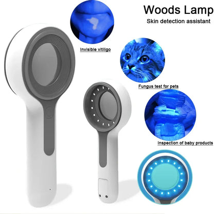 Woods Lamp Skin Analyzer For Skin UV Magnifying For Beauty Facial Testing Wood Lamp Light Skin Analysis Detection Skin Care