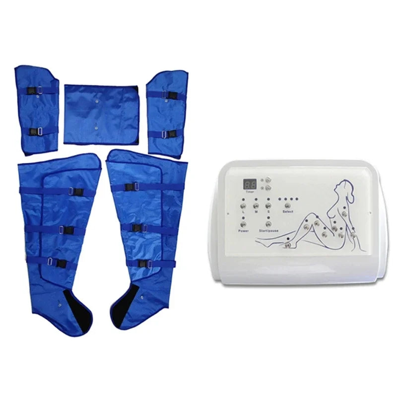 25Air Wave Pressure Lymphatic Drainage Vacuum Therapy Pressotherapy Machine Muscle Relax Leg Waist Body Massage Air Compression