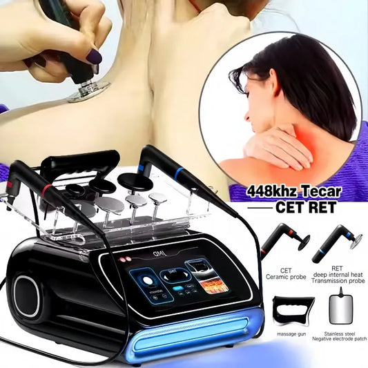 3 in 1 448KHZ RF Tecar Therapy RET CET Diathermy Body Sliming Machine Pain Relief Skin Tightening INDIBA Deep Care 2025