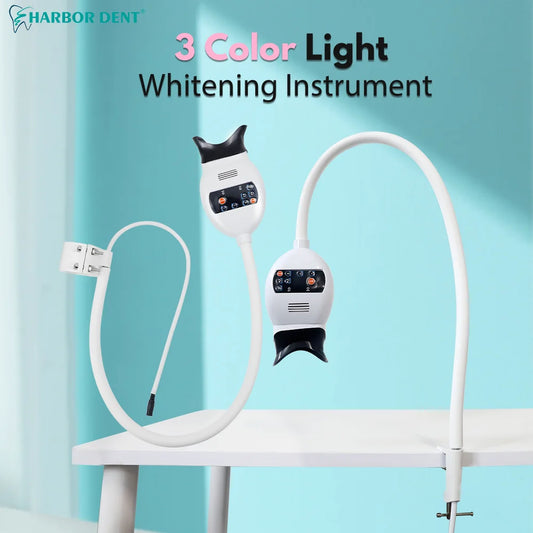 Dental Cold Light Lamp 3Color Desk Tooth Whitening Machine Bleaching Accelerator Device LED Light Dentistry Equipment Adjustable