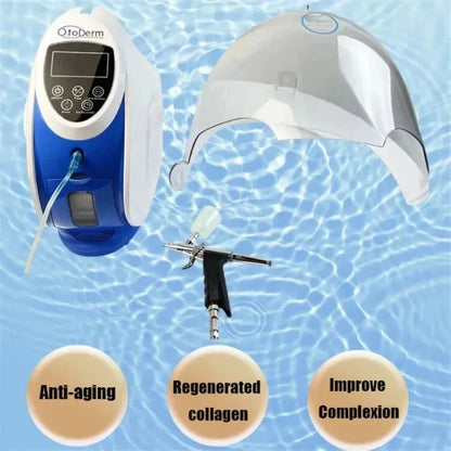O2toderm 2025 Oxygen Therapy Facial Machine with Dome, Portable Anti-Aging Skin Rejuvenation Beauty Equipment