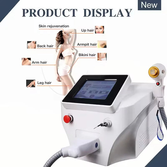 Diode Laser Hair Removal Painless Professional Machine HIGH quality 3 Wavelengths desktop Skin rejuvenation Hair Removal
