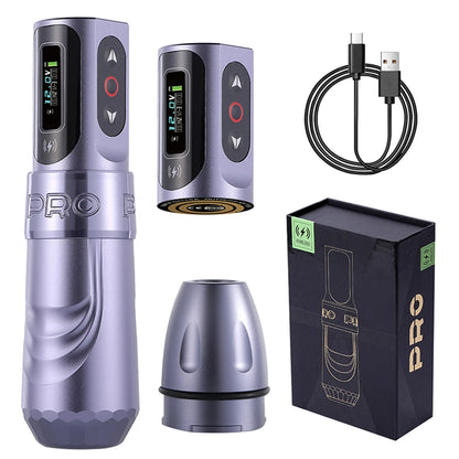 Wireless Tattoo Machines Professional Permanent Makeup Rotary Tattoo Pen LCD Display  Coreless Motor Tattoo Machine