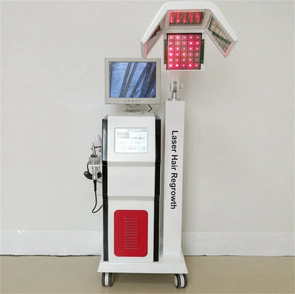 Professional Laser Hair Growth Device Anti-loss Scalp Detection Hair Restoration 650nm Diode Laser Hair Regrowth Machine