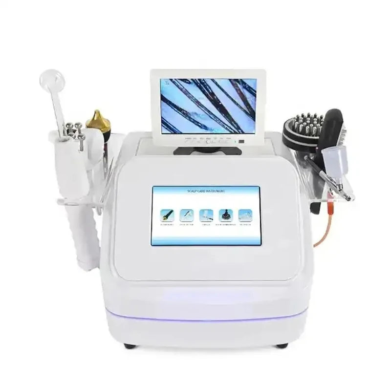 2025 7 In1 High Frequency Hair Follicle Detection Scalp Treatment Machine Hair Analyze Scalp Care Massage Hair Regrowth Device