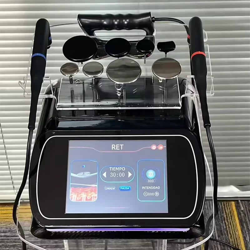 3 in 1 448KHZ RF Tecar Therapy RET CET Diathermy Body Sliming Machine Pain Relief Skin Tightening INDIBA Deep Care 2025